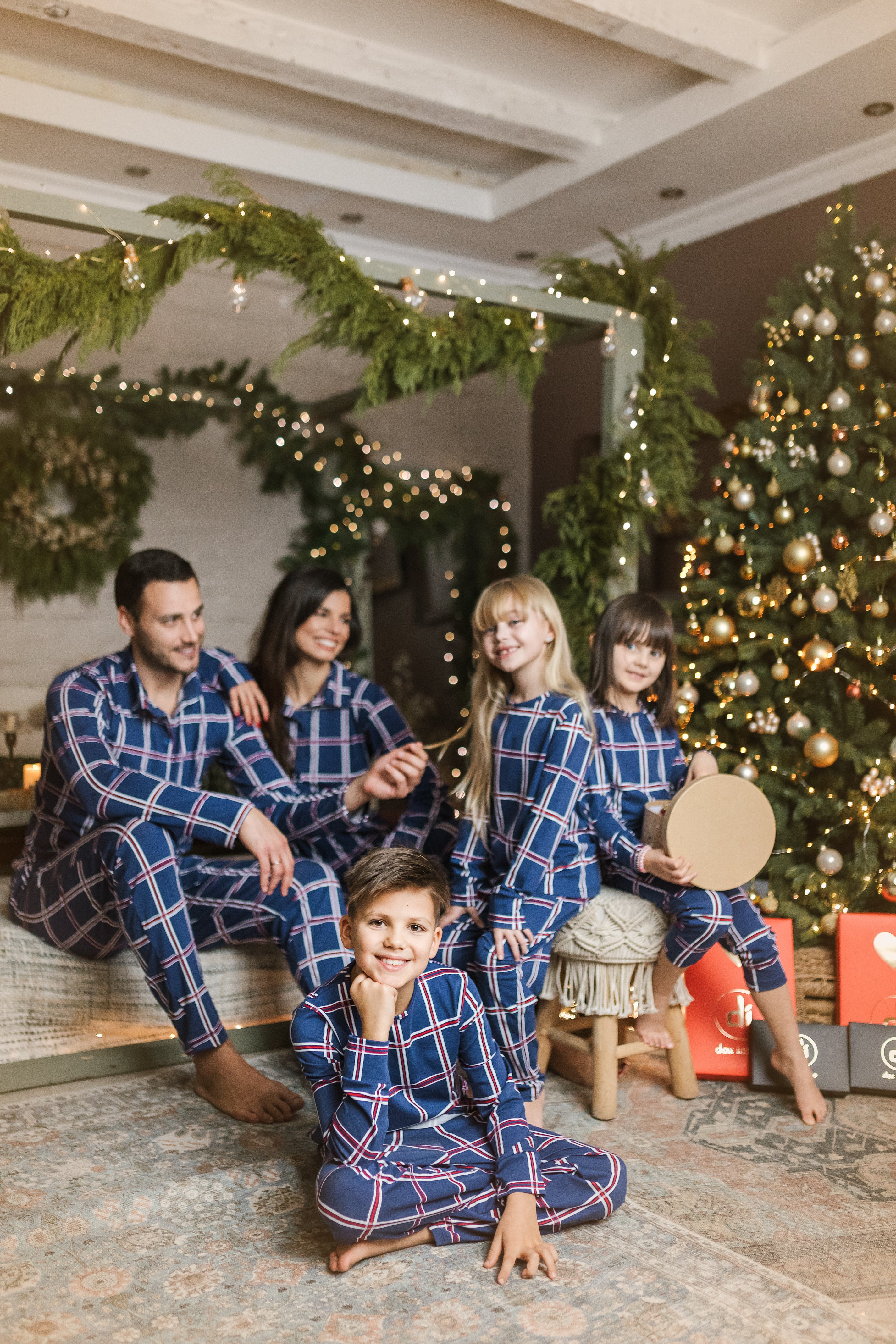 novogodisnje pidzame za porodicu