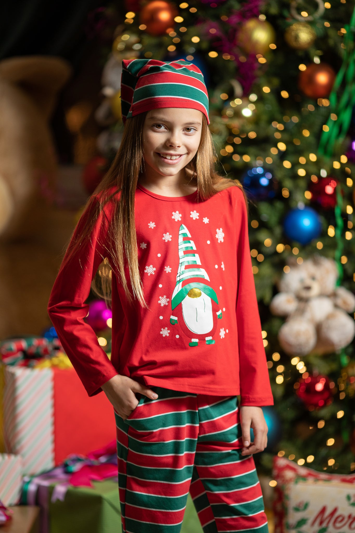 Pidžama za devojčice Santa